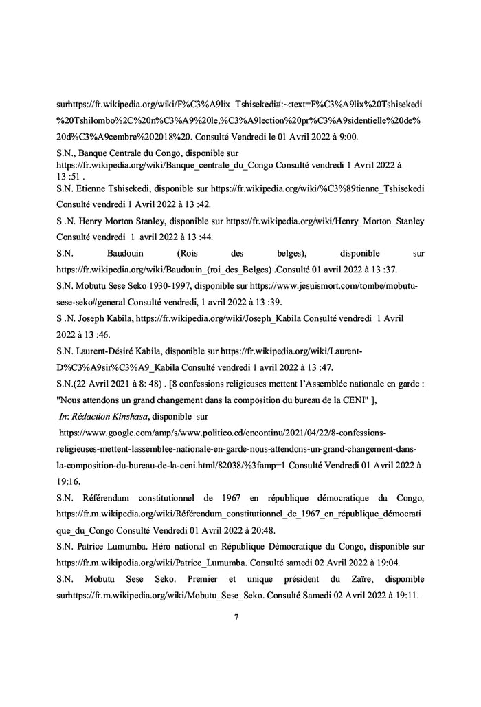 République Démocratique du Congo Elections et confessions religieuses