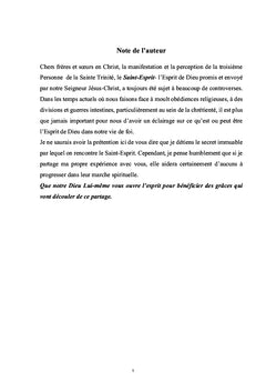 J'apprends à vivre avec le Saint-Esprit