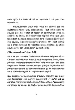 L'Apostasie en question