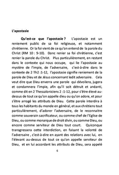 L'Apostasie en question