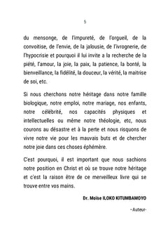 FILS DE DIEU PAR ADOPTION: L'HERITAGE CÉLESTE