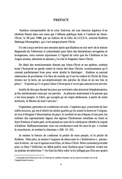 Kadima-Christ co-responsable de la crise zaïroise