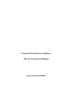 COMPRENDRE ET COMBATTRE LES FONDEMENTS MALEFIQUES