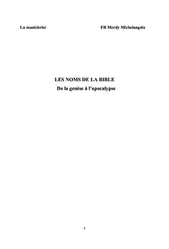 Les Noms de la Bible