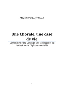 Une Chorale, une case de vie