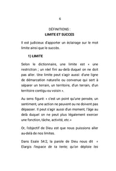 AU-DELA DE VOS LIMITES