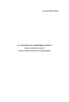 La Catéchèse face au phénomène Londola