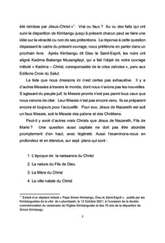 Il n'y a de vrai Christ que Jésus de Nazareth, Fils aîné de Marie
