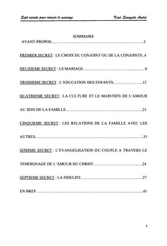 SEPT(7) SECRETS POUR RÉUSSIR LE MARIAGE