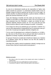 SEPT(7) SECRETS POUR RÉUSSIR LE MARIAGE