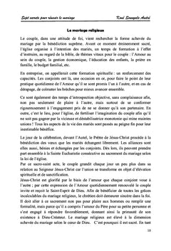 SEPT(7) SECRETS POUR RÉUSSIR LE MARIAGE