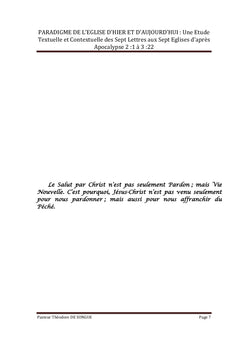 Le paradigme de l'Église d'hier et d'aujourd'hui