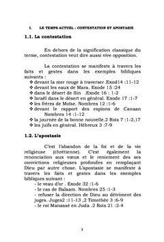 TEMPS DE LA CONTESTATION