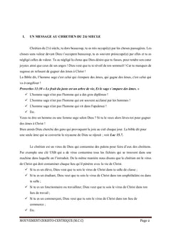 Brochure d'évangelisation