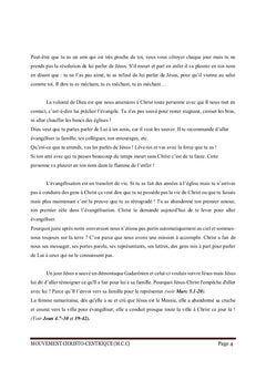 Brochure d'évangelisation