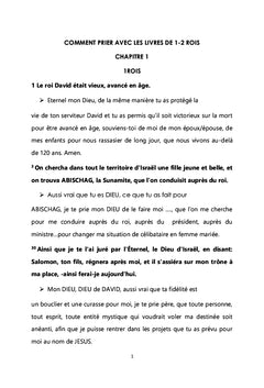 La prière des rois