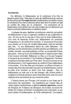 La balkanisation des états multinationaux
