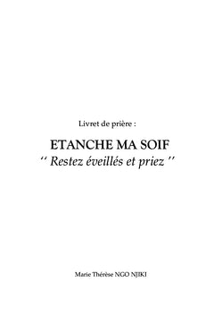 Restez éveillés et priez