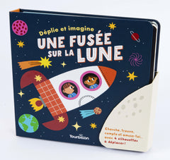 Une fusée sur la lune