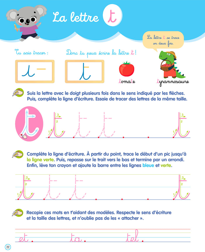 Ma petite école - 100 activités pour bien écrire les lettres minuscules - Grande Section