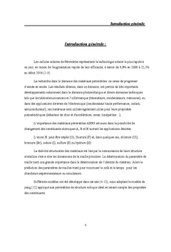 Prediction des parametres de maille des composes perovskites