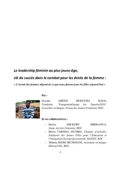 Le leadership féminin au plus jeune âge