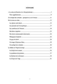 Le Théâtre et l'Exil