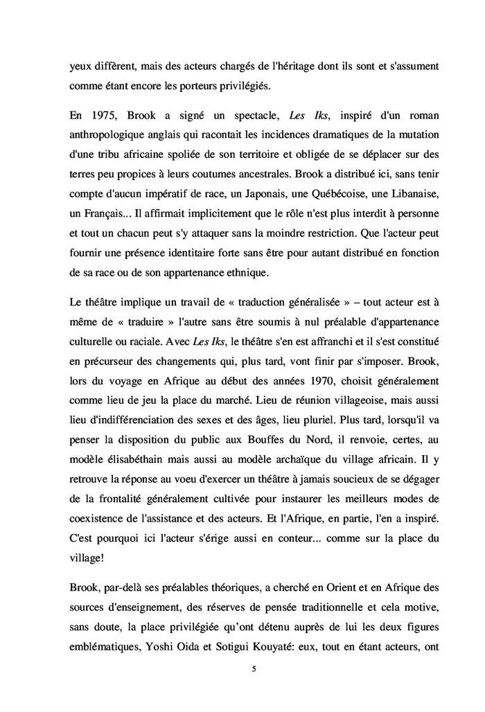 Le Théâtre et l'Exil