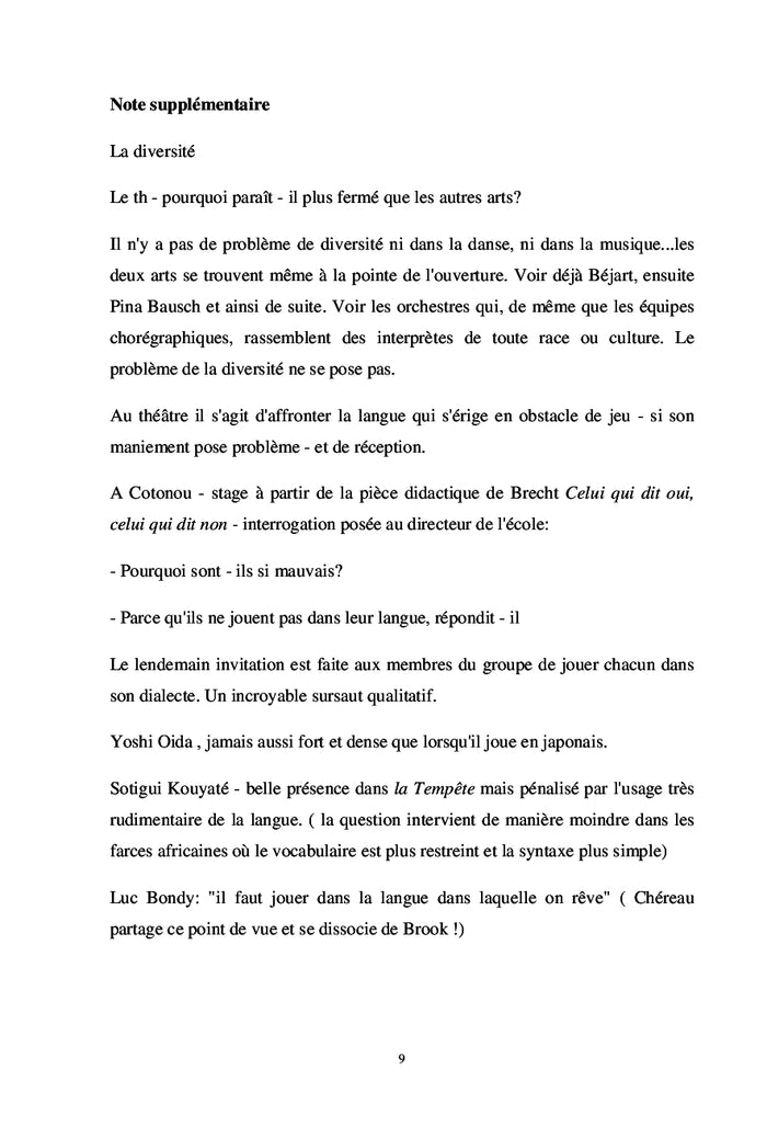 Le Théâtre et l'Exil