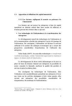 Capital organisationnel et creation de valeur