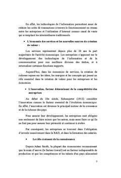 Capital organisationnel et creation de valeur