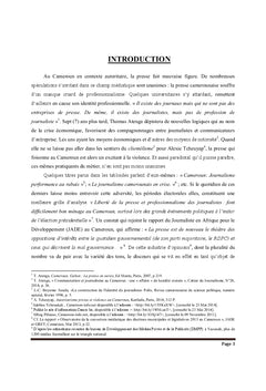 Les Mediations journalistiques au Cameroun