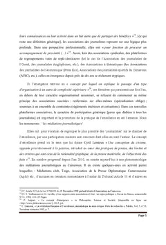 Les Mediations journalistiques au Cameroun