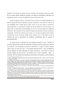 Les Mediations journalistiques au Cameroun