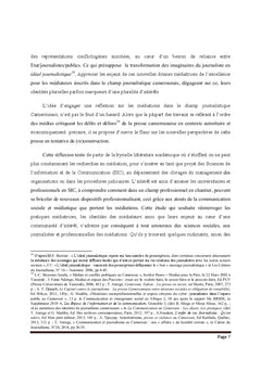 Les Mediations journalistiques au Cameroun
