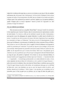 Les Mediations journalistiques au Cameroun