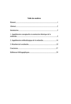 Perception du sens du travail et socialisation au travail des salaries