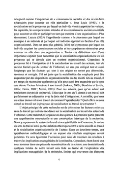 Perception du sens du travail et socialisation au travail des salaries