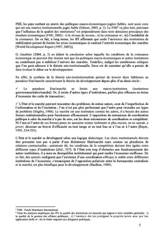 Les institutions au service du marche