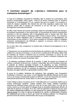 Les institutions au service du marche