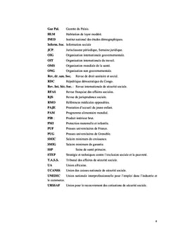 La protection sociale de la mère et de l'enfant