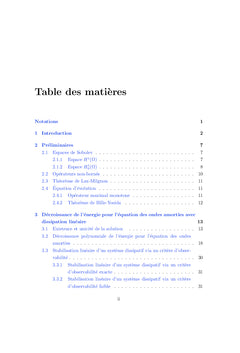 Stabilisation de l'energie pour l'equation des ondes dissipative