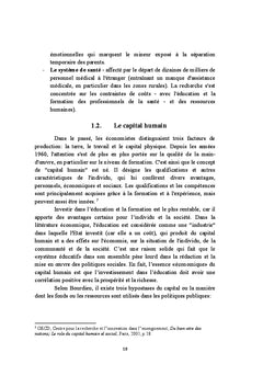 Le cout de l'emigration massive, de la perspective du capital humain
