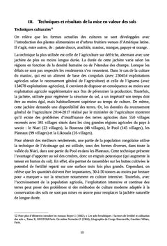 Itinéraire pour une disponibilité agricole au Congo