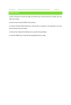 Découverte du métier d'ingénieur de recherche en génétique équine