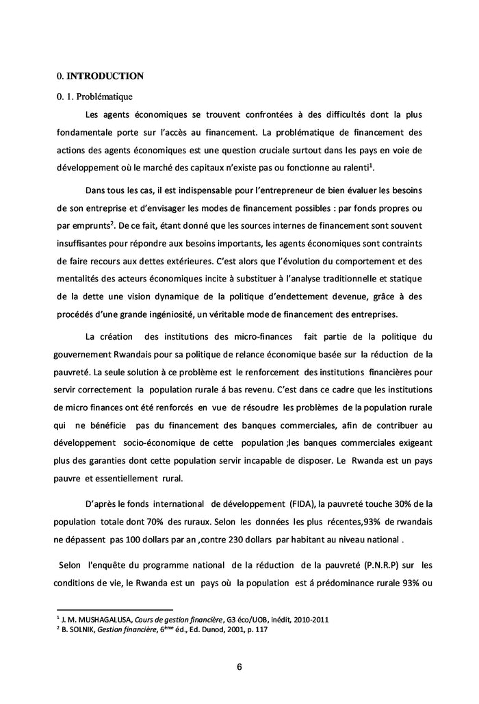 Livre sur l'Acces au Credit