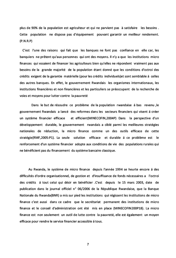 Livre sur l'Acces au Credit