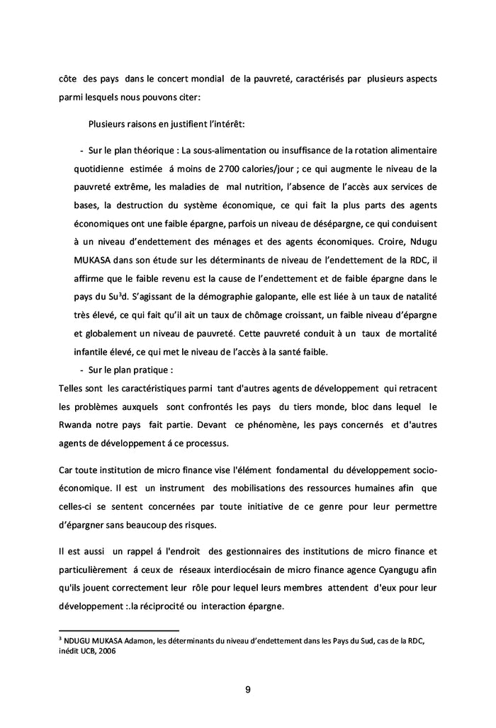 Livre sur l'Acces au Credit