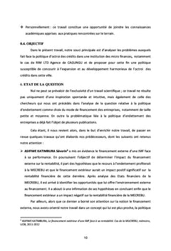 Livre sur l'Acces au Credit