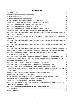 La nationalité congolaise et l'apatridie